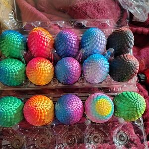 2 UNIQUE 3D LASER PRINTED DRAGON EGGS.PLEASE CHOOSE COLORS